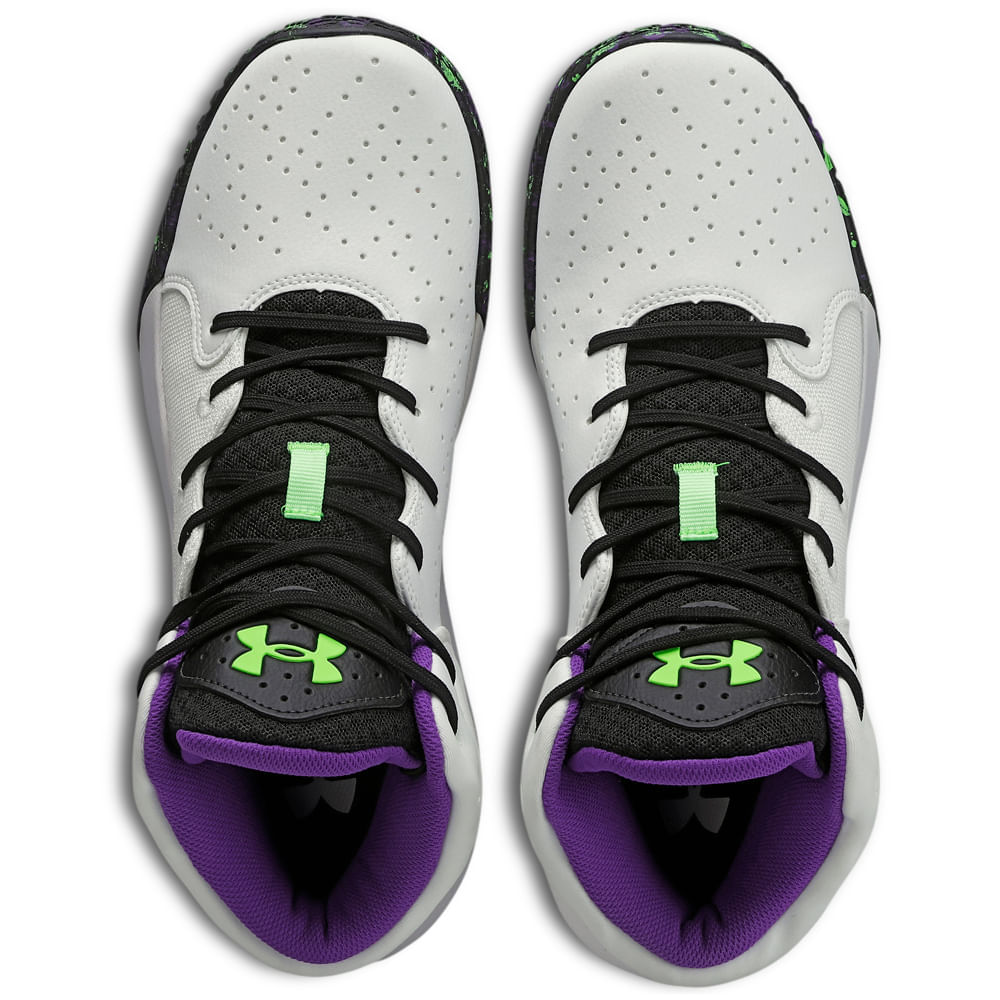 Miniatura Tênis de Basquete Masculino Under Armour JET 21 Branco - 39