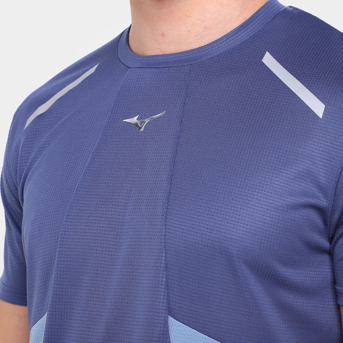 Miniatura Camiseta Mizuno Dry Aero Flow Masculina Azul - G