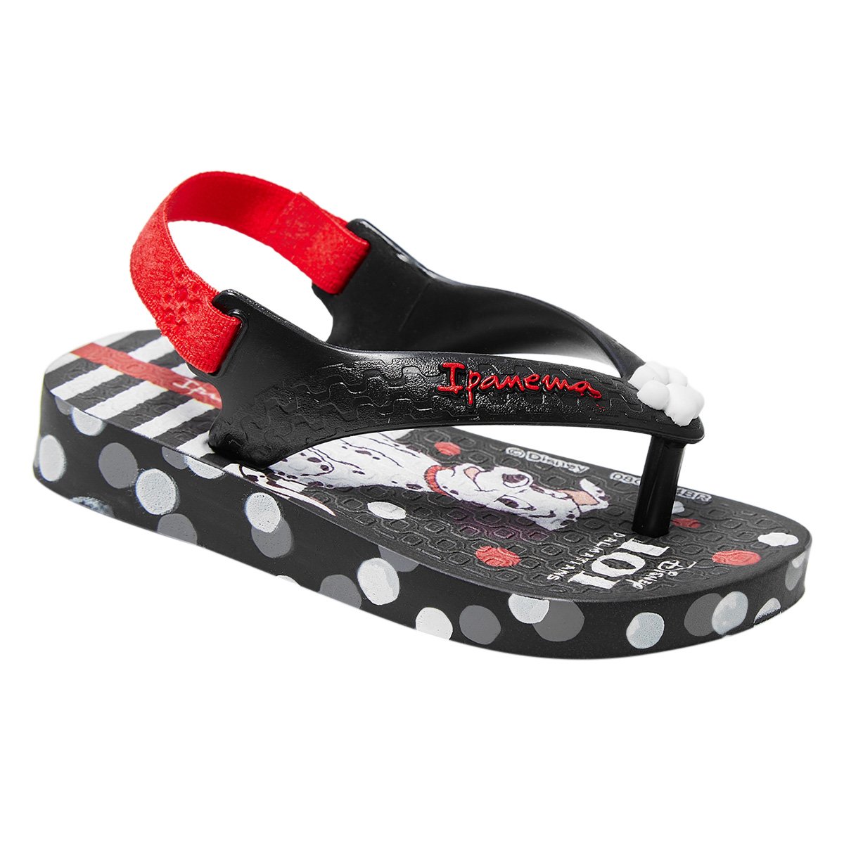 Miniatura Chinelo Bebê Grendene Disney Joy Baby Menino Vermelho+Branco - 17/18