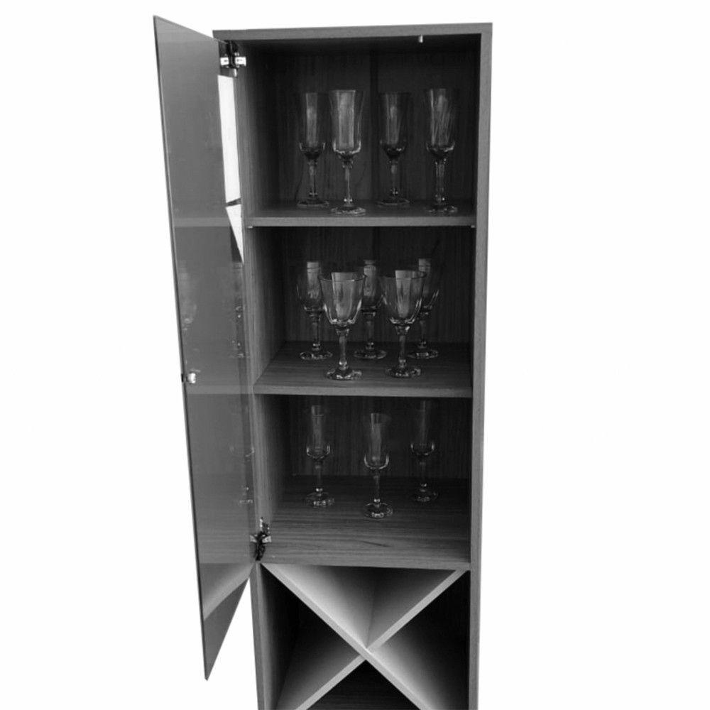 Miniatura Cristaleira Graça Candian Jcm Movelaria Off White Com Cinamomo