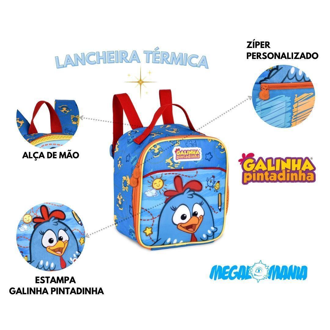 Miniatura Lancheira Térmica Galinha Pintadinha 9 Escolar Infantil 3+