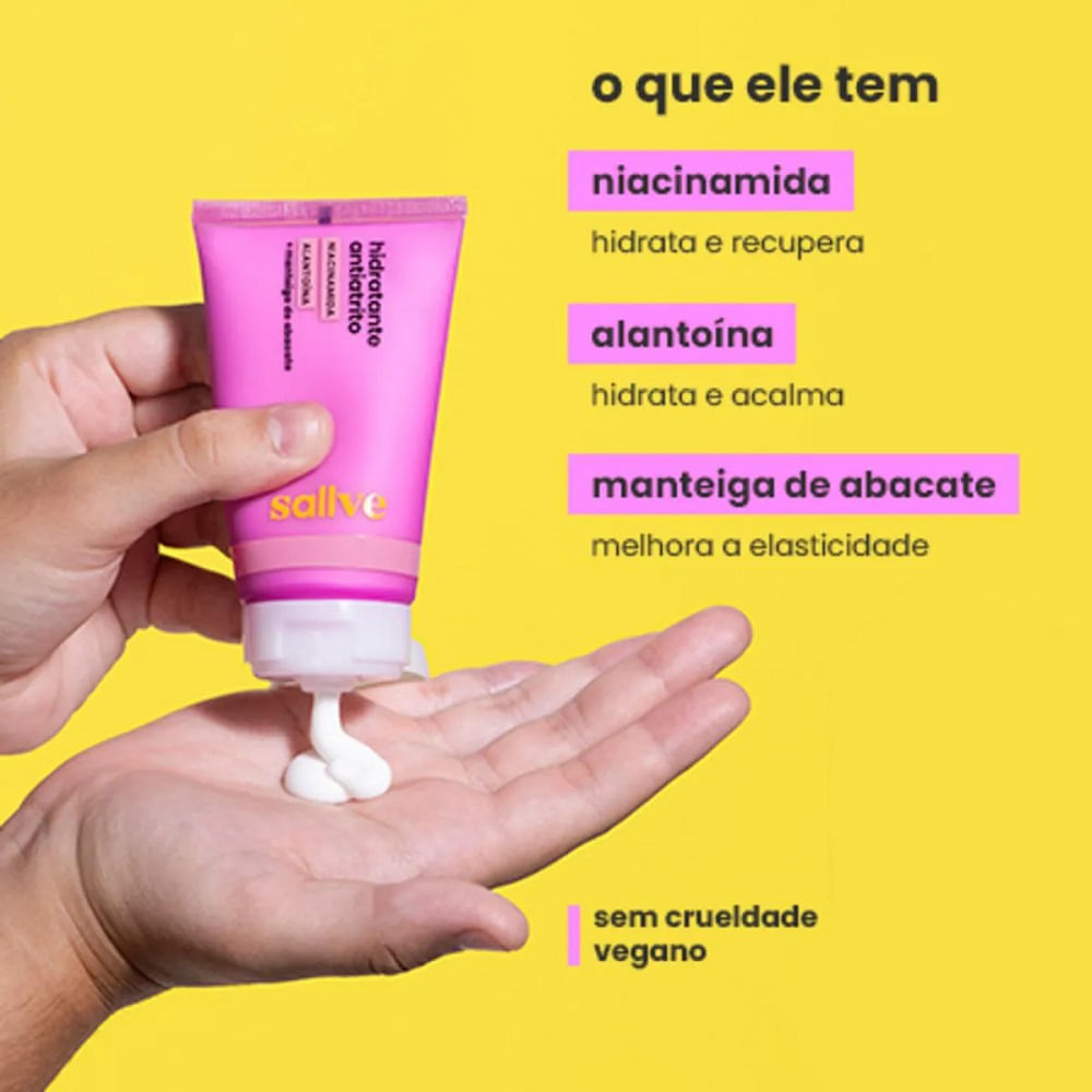 Miniatura Hidratante Corporal Antiatrito Sallve 75g