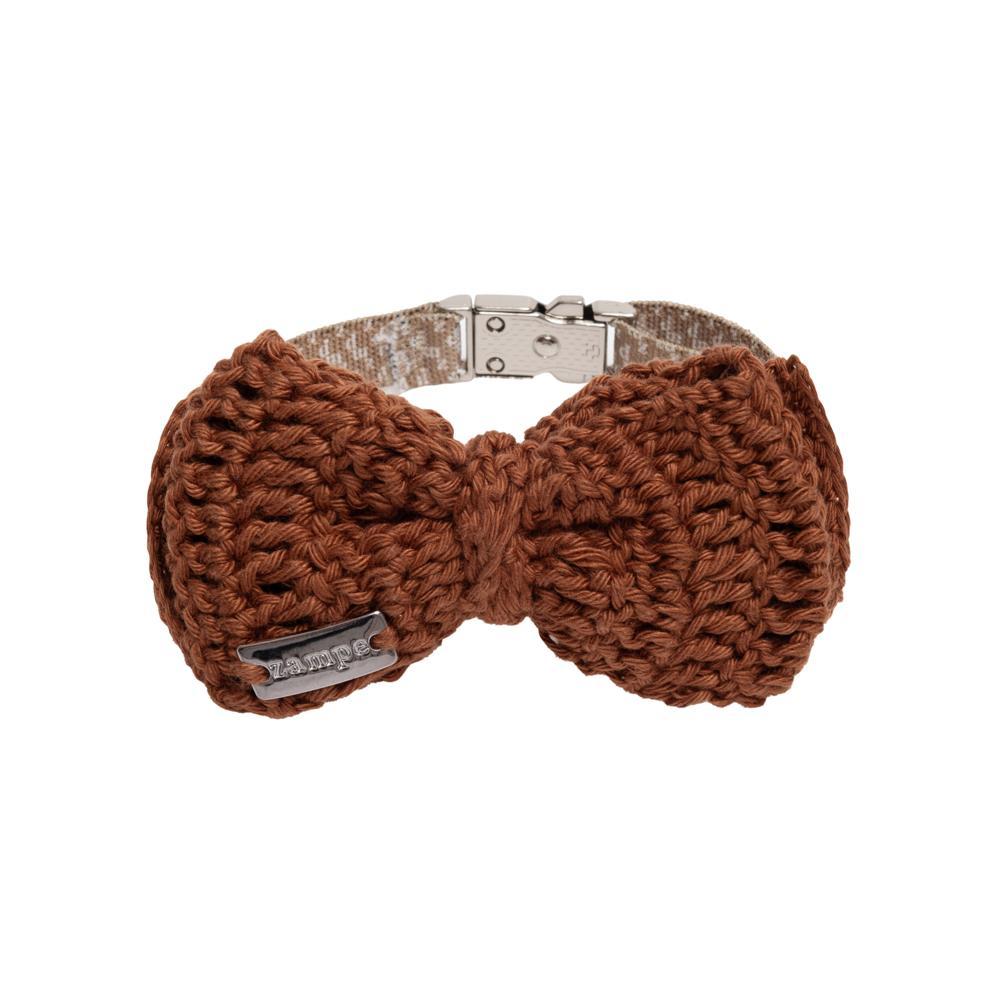 Miniatura Gravata Em Crochet - Bege - G