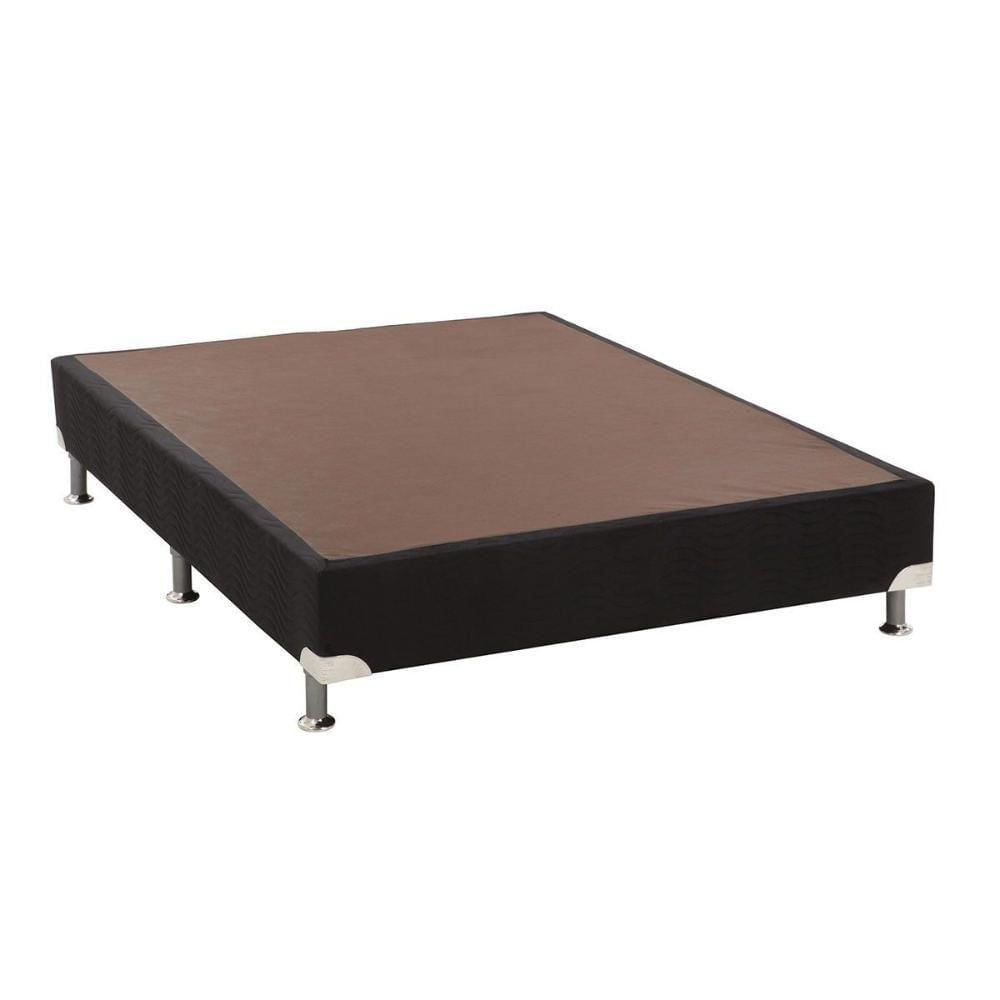 Miniatura Cama Box Base Viúva Americana Suede Nero Black (128x188x23) - Ortobom