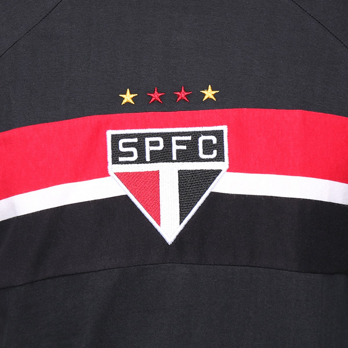 Miniatura Camisa de Goleiro Manga Longa São Paulo 2005 Retrô Mania Masculina Preto - EGG