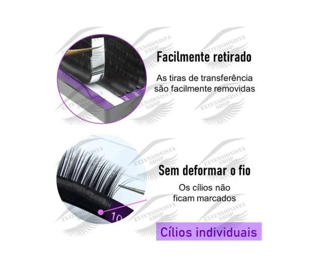 Miniatura Cílios Fio A Fio E Volume Russo Nagaraku Natural 11Mm 0.07D