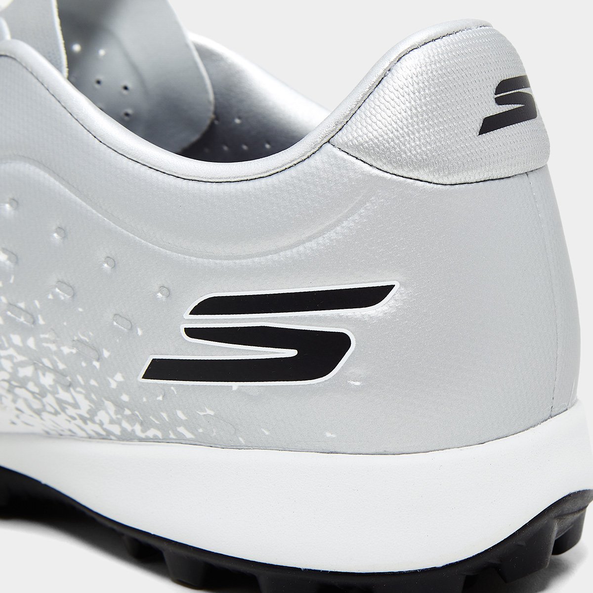 Chuteira Society Skechers Gold Masculina Branco+prata - 38