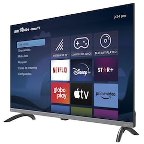 Smart TV 32" HD Britânia B32KRA Roku TV Wi-Fi Dolby Audio