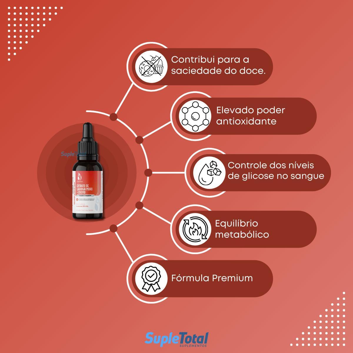 Miniatura Extrato De Laranja Moro + Cromo St Nutrition 30Ml