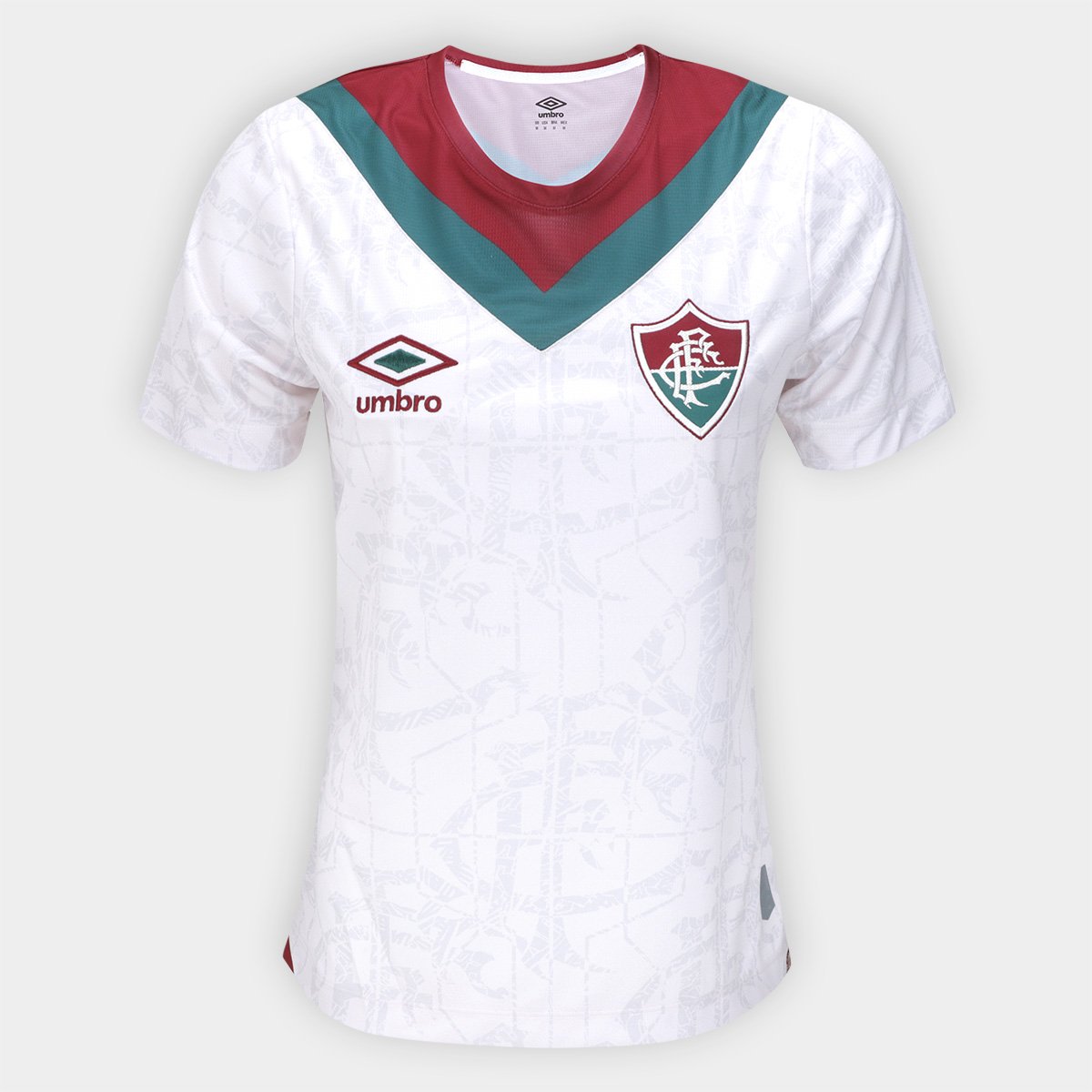 Miniatura Camisa Fluminense III 24/25 s/n° Torcedor Umbro Feminina Branco - GG