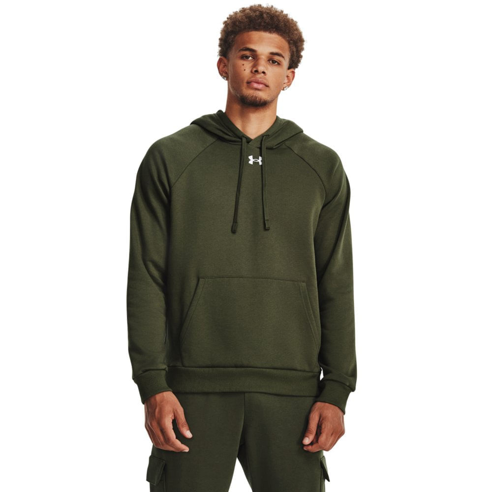 Miniatura Moletom Masculino Under Armour Rival Fleece Verde - P