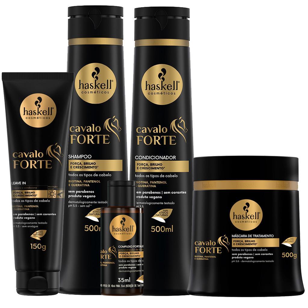 Miniatura Kit Cavalo Forte Haskel Com 5 Itens- 500Ml (Complexo 35Ml)