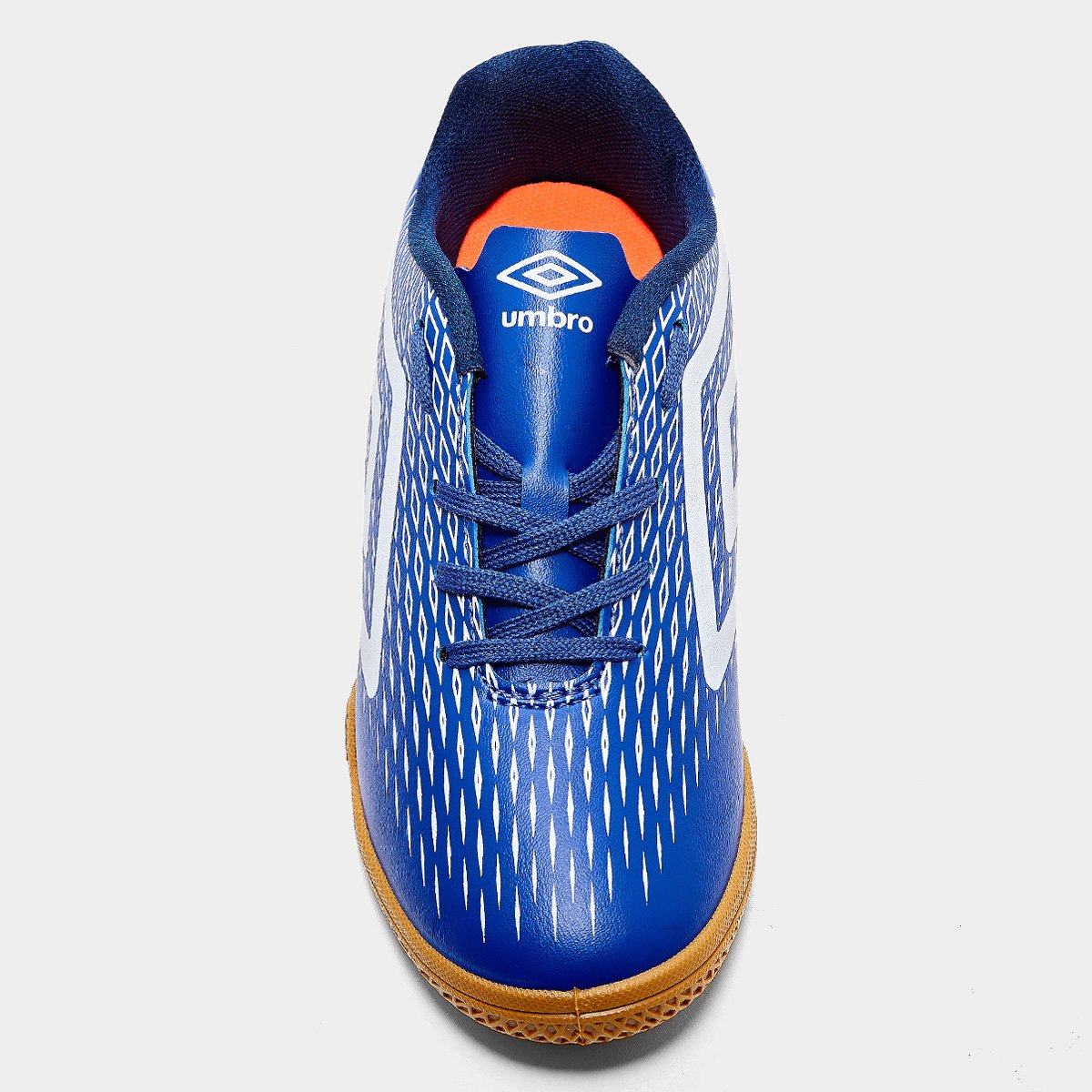 Miniatura Chuteira Futsal Infantil Umbro X-Diamond Unissex Azul+Branco - 29