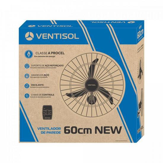 Miniatura Ventilador Parede 220V New Premium Preto Ventisol
