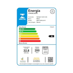 Freezer Horizontal Midea MDRC280 200 litros - Branco 110V
