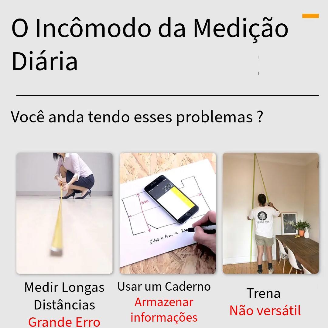Miniatura Trena Laser Digital Medidor De Distância Laser Profissional