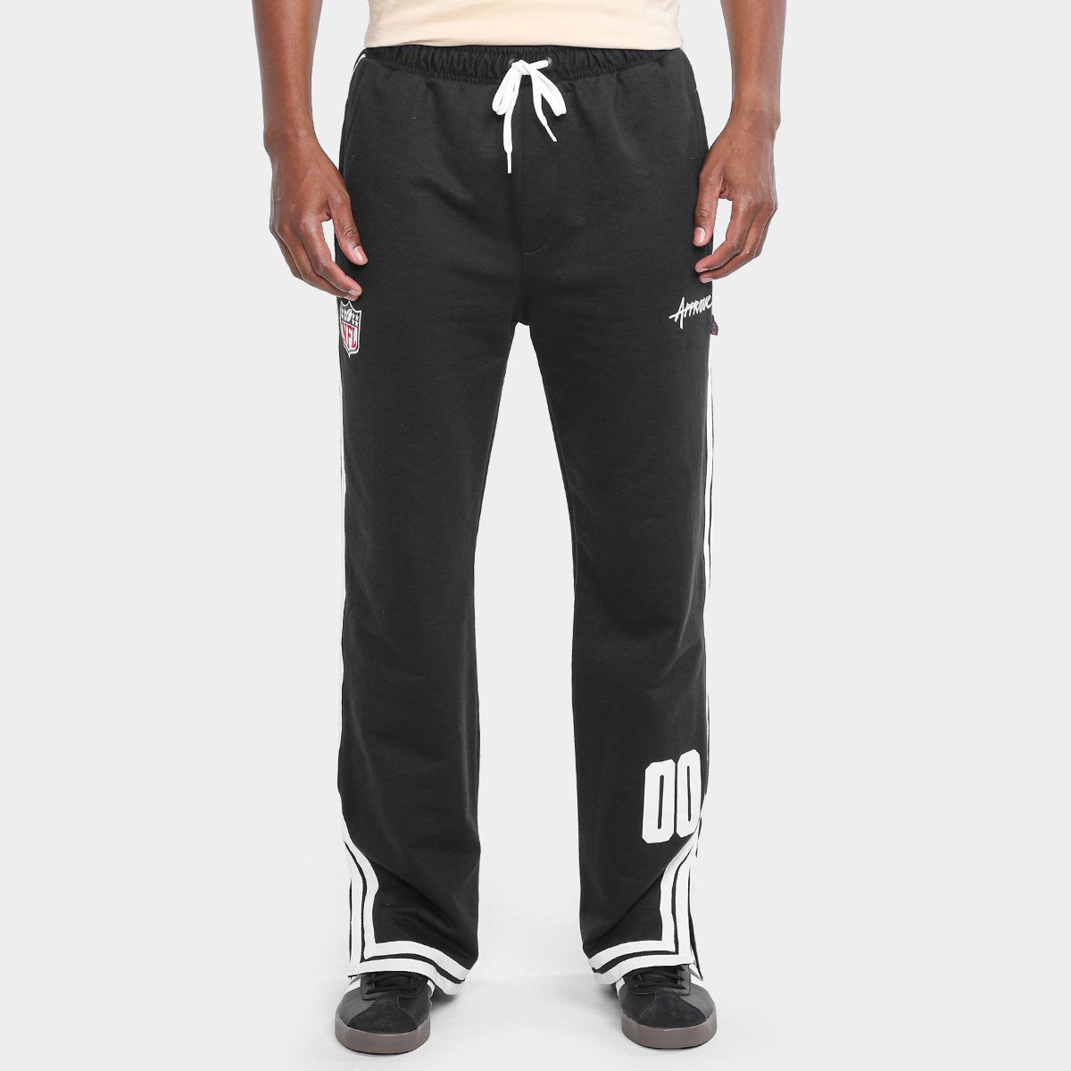Miniatura Calça Moletom Approve X NFL Preto - EGG