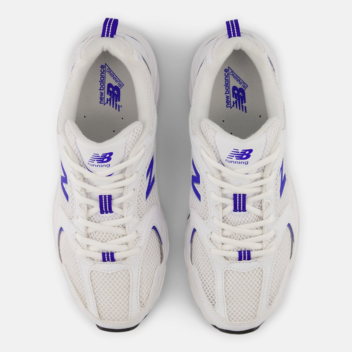 Miniatura Tênis New Balance 530 Branco+Azul - 34