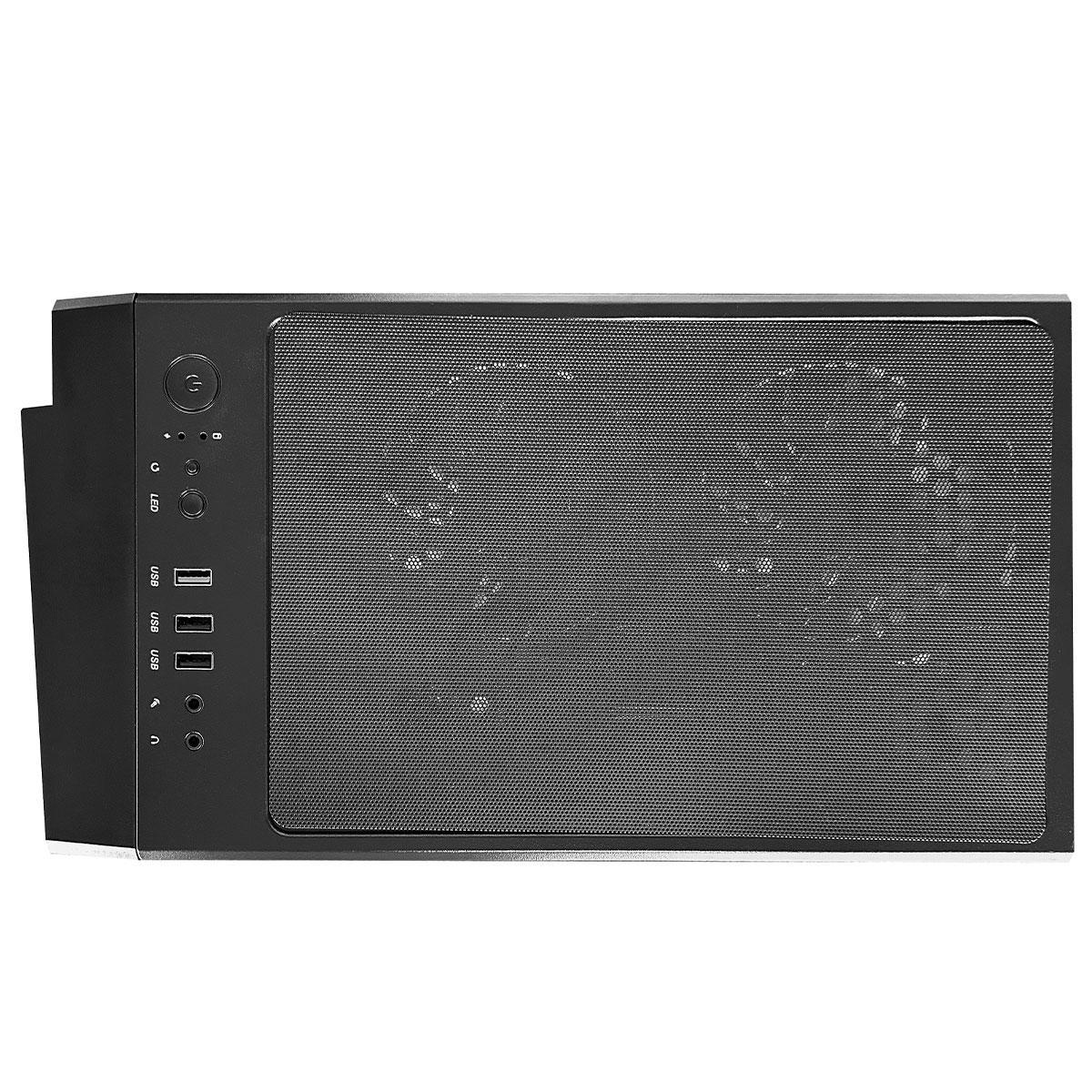 Gabinete Gamer Brx Black Neon, Atx, Lateral Em Vidro
