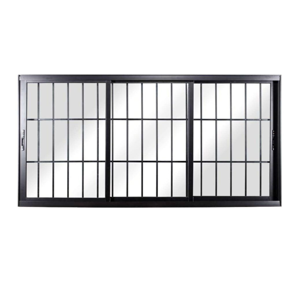 Miniatura Janela de Correr 3 Folhas com Vidro Liso 120x200cm