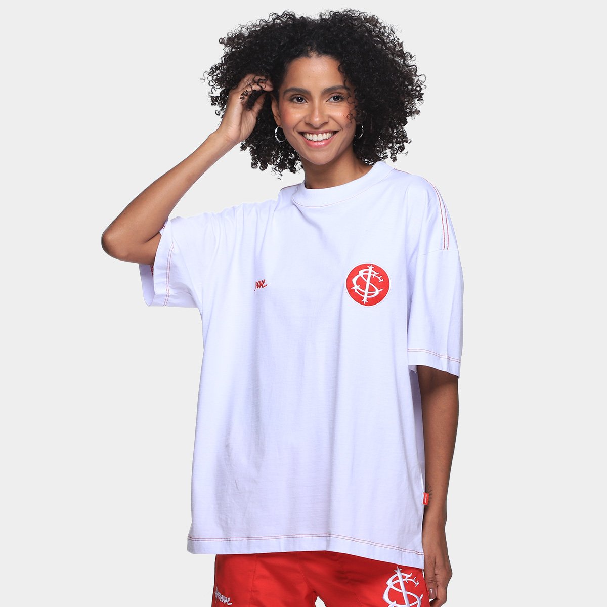 Miniatura Camiseta Internacional Approve Huge Saci Branco - EGG