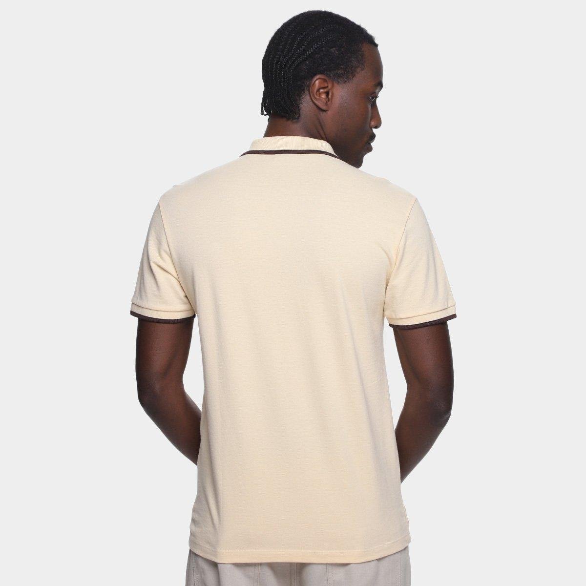 Miniatura Camisa Polo Colcci IV Masculina Bege - G