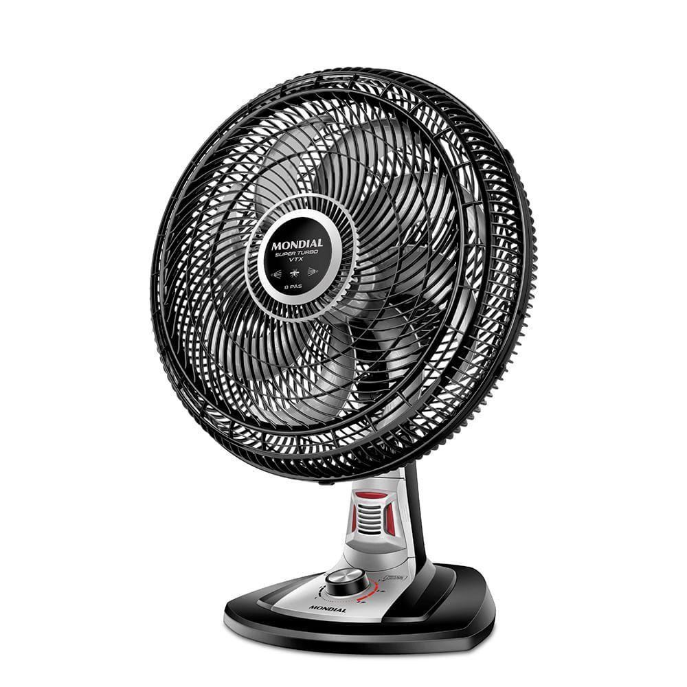 Miniatura Ventilador De Mesa Mondial Turbo 8 Pás 40 Cm Repelente Pastilha Vtx-40-8p-rp Vent 40cm-220v-preto/prata 220V