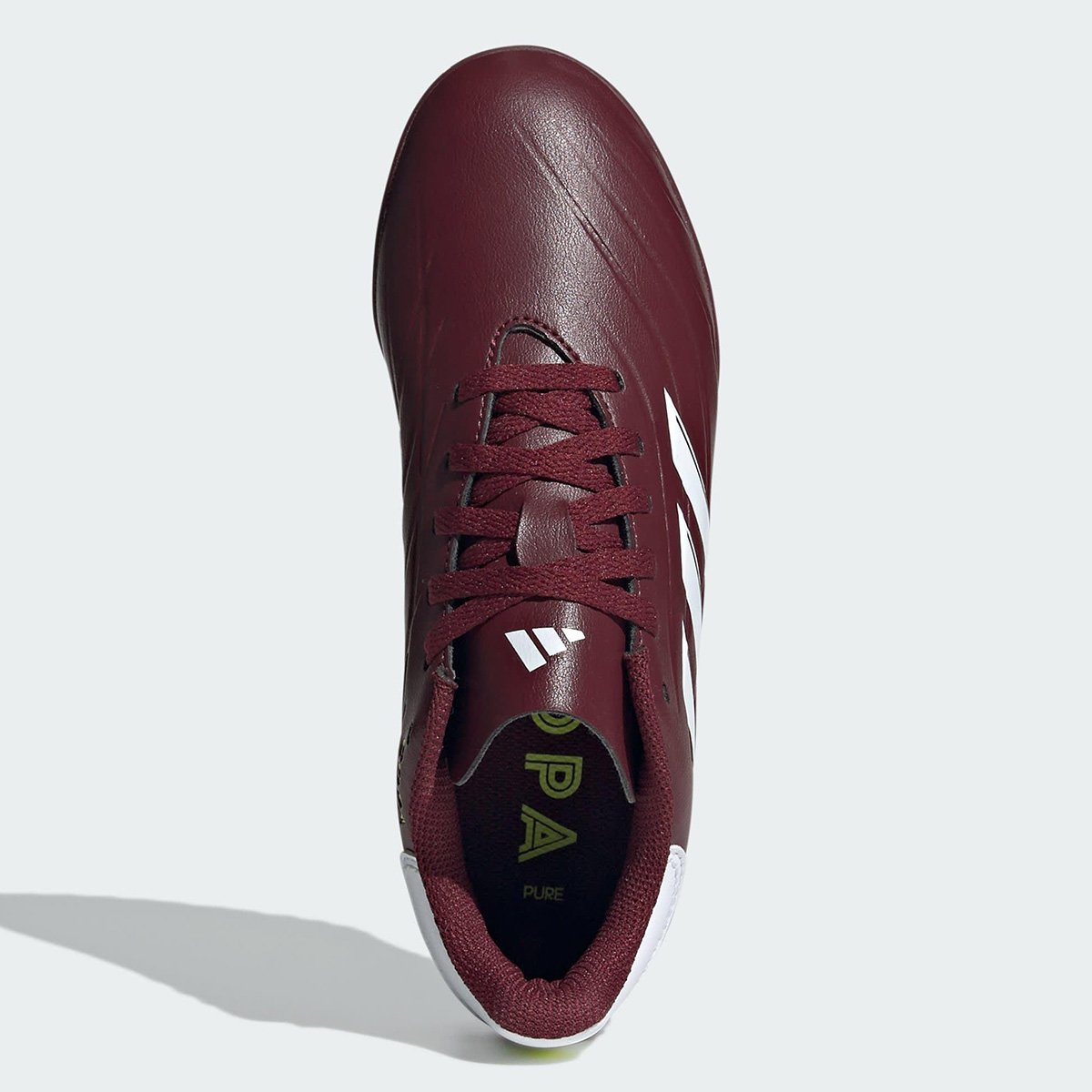 Miniatura Chuteira Society Infantil Adidas Copa Pure 23 Club Vermelho+Branco - 26