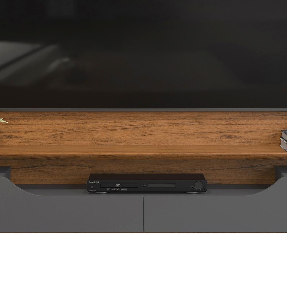 Painel Suspenso Tv 60 Pol 160 Cm 27032 Freijo Cinza Urbano Dj Moveis Freijo Cinza Urbano