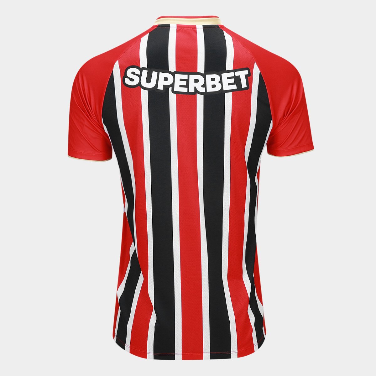 Miniatura Camisa São Paulo II 25/26 s/n Torcedor New Balance Masculina Vermelho+Branco - EGG
