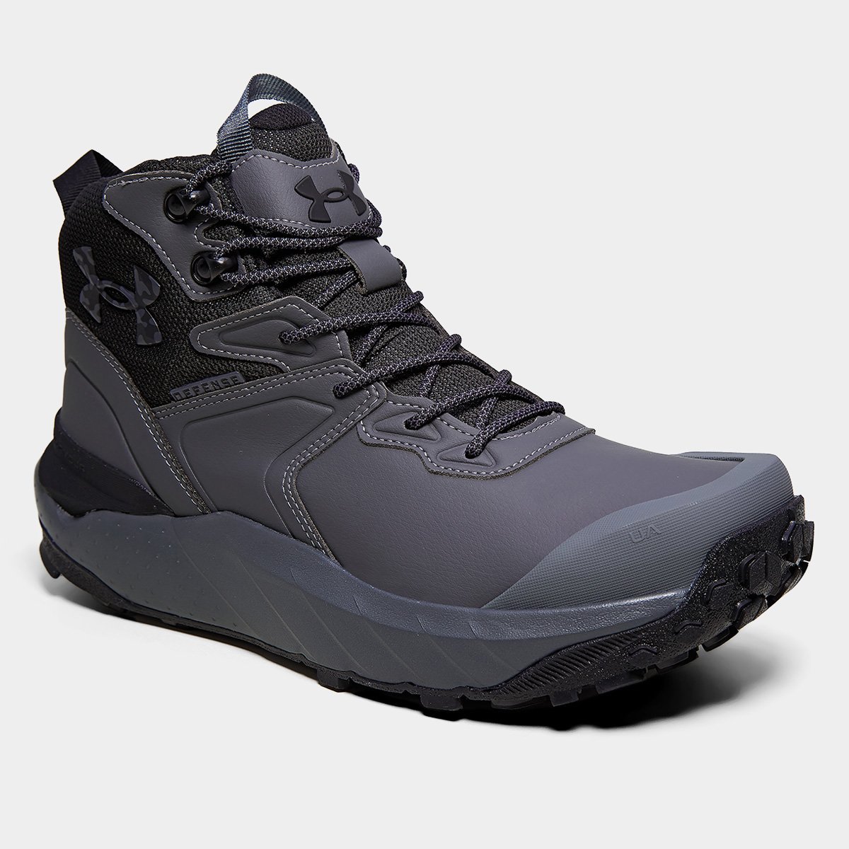 Miniatura Tênis Under Armour Defense Mid Masculino Cinza+Preto - 40
