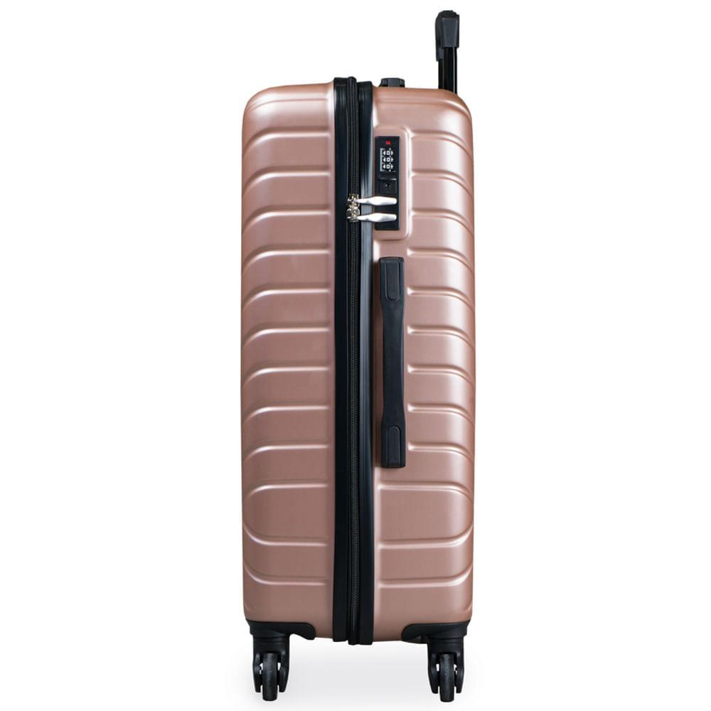 Miniatura Mala Média 23 Kg ABS 4 Rodas 26" Detroit Rosé Rosé - M
