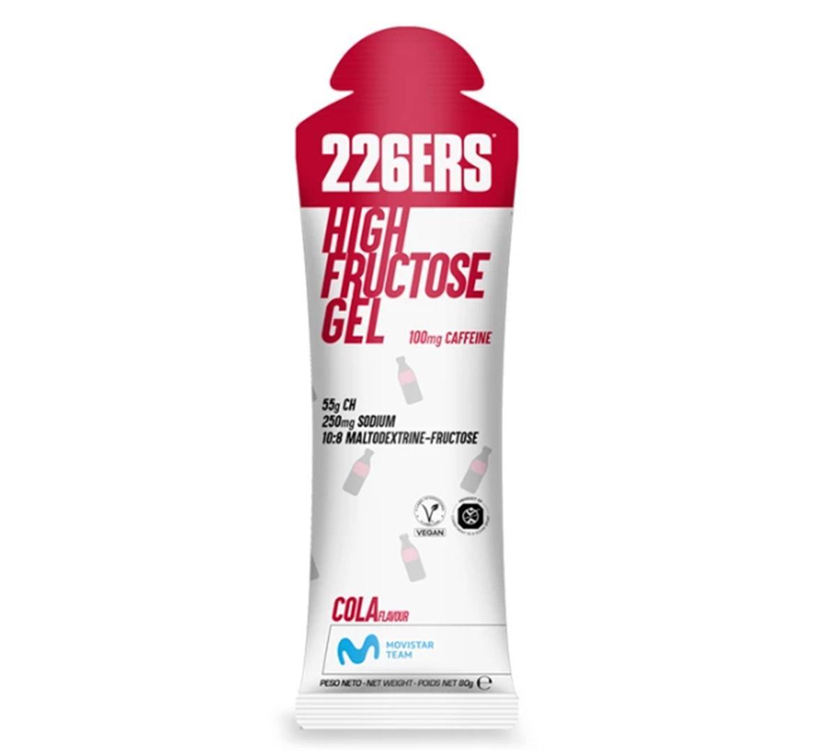 Miniatura 226Ers High Fructose Gel 80G Kit 10Un Veg Cola 100Mg Cafeína
