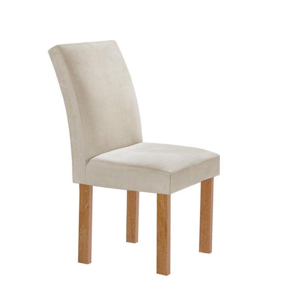 Miniatura Conjunto Mesa De Jantar Dakota 4 Cadeiras Napoles Cel Móveis Cinamomo/off White/bege
