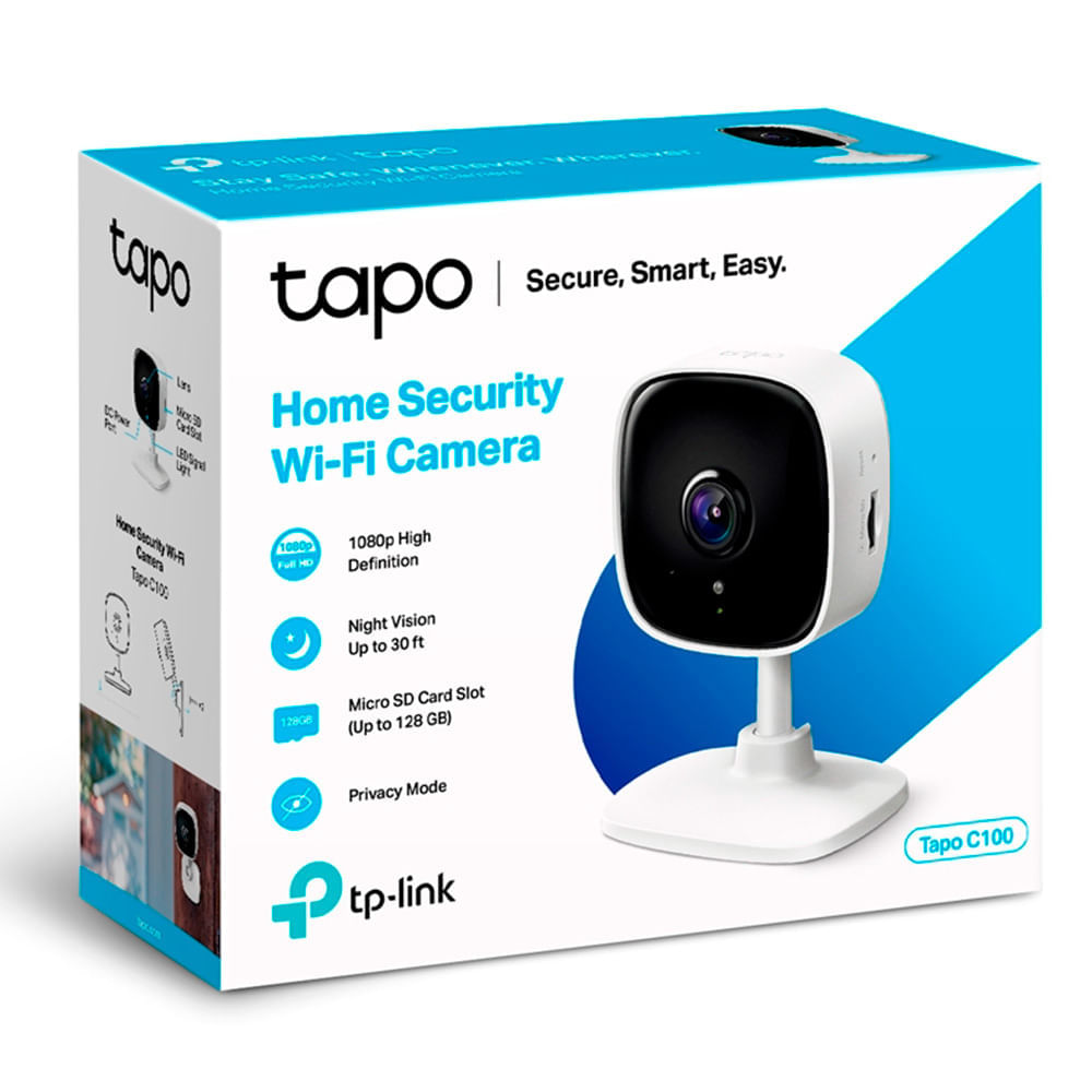 Miniatura Câmera de Segurança Wi-Fi 1080 Full HD TP-Link Tapo C100