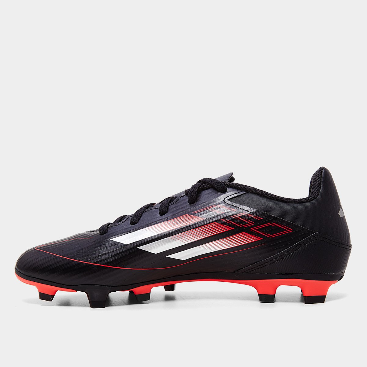 Chuteira Campo Adidas F50 Club Unissex Preto+Vermelho - 37
