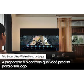 Smart TV 43" Neo QLED 4K Samsung Gaming QN90C com Mini LED, Painel até 144hz, Processador com IA, Sistema Tizen e Tela sem limites