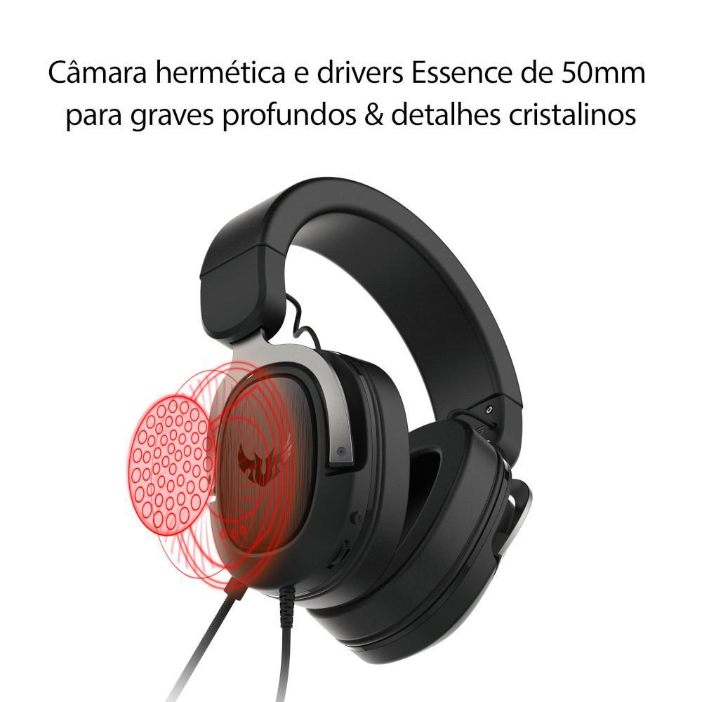 Headset Gamer Asus Tuf Gaming H3 7.1 P2 Blue 90Yh029B-B1Ua00