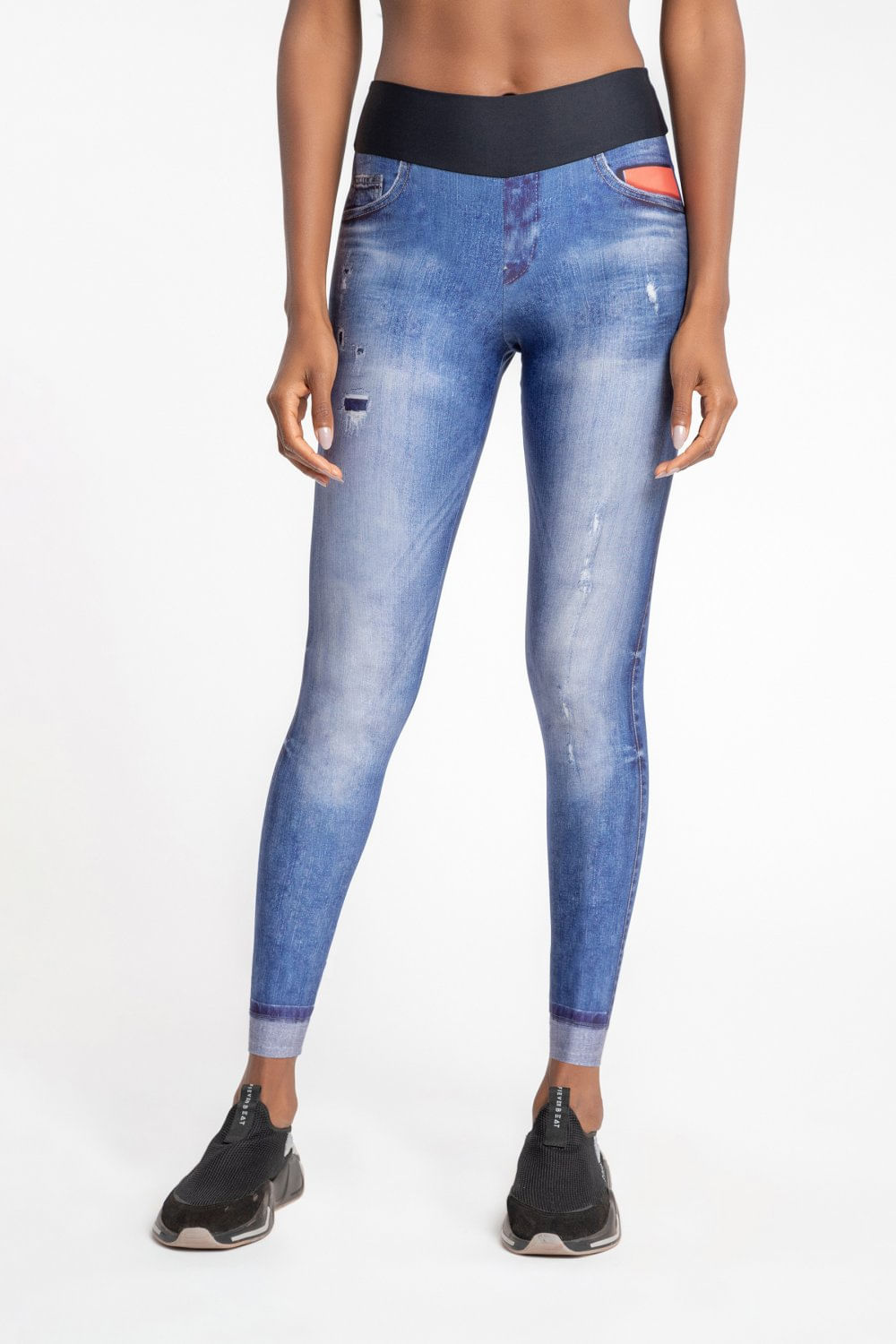 Miniatura Calça Legging Jeans Original Essential - Jeans Claro - LIVE! BLUE - Azul - Female - m - M