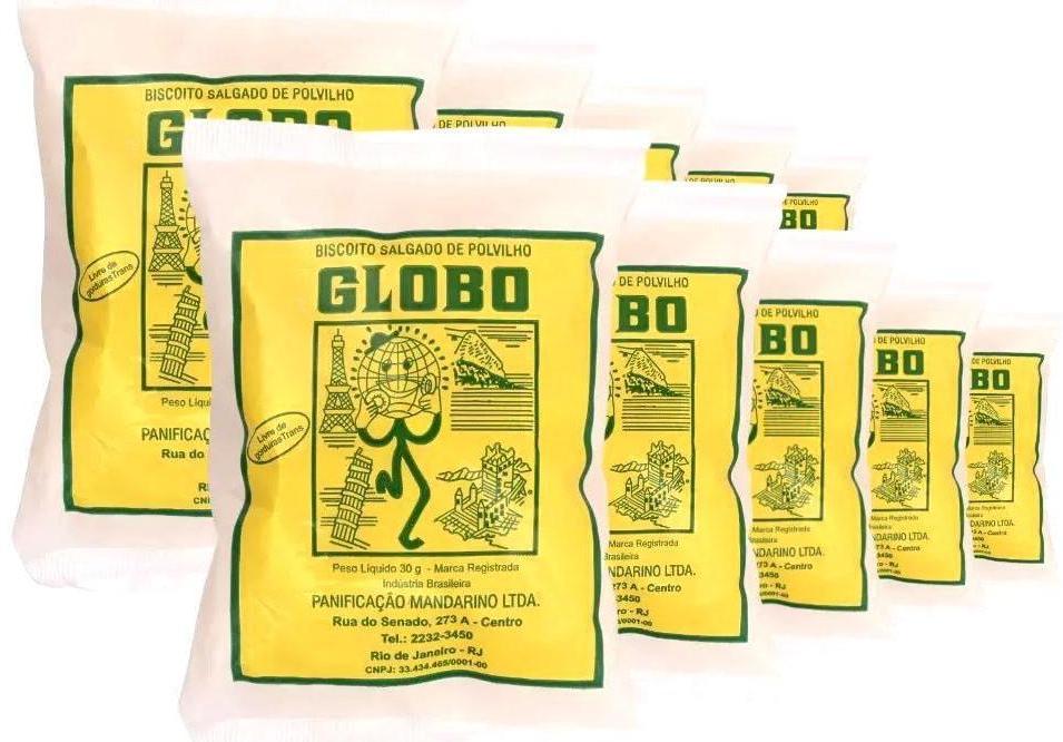 Miniatura Biscoito De Polvilho Globo Salgado -Kit 30 Unidades