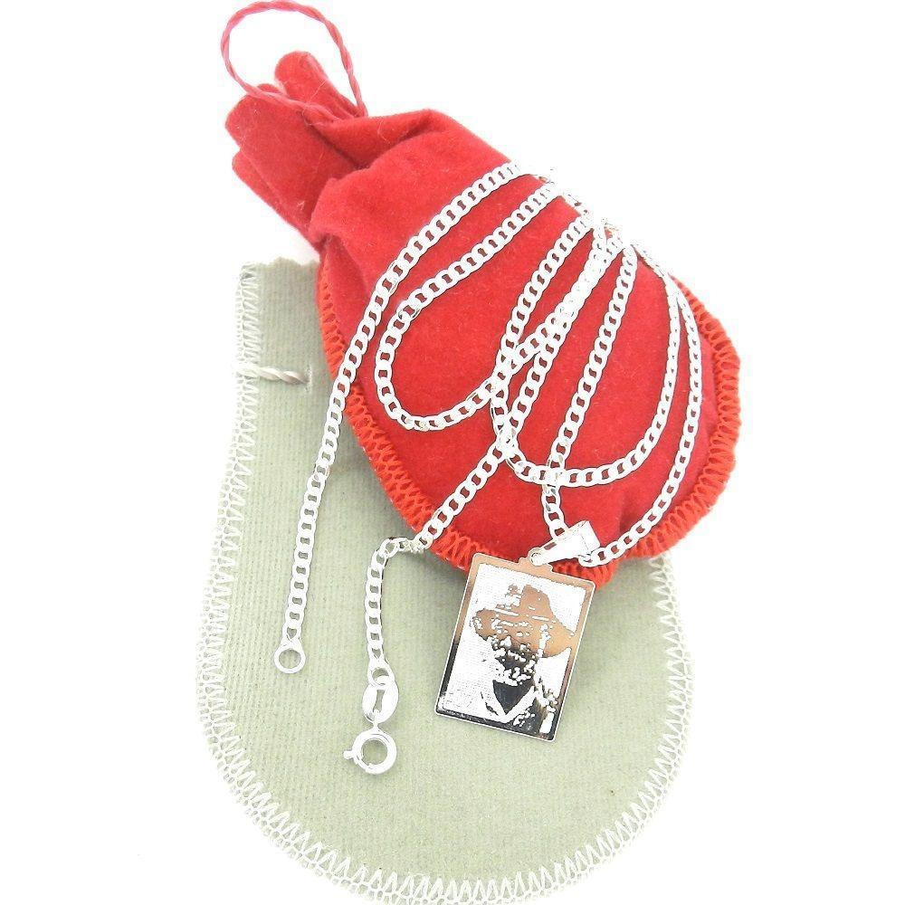 Miniatura Corrente Masculina 60Cm 3Mm Placa Folheada Prata Cr294