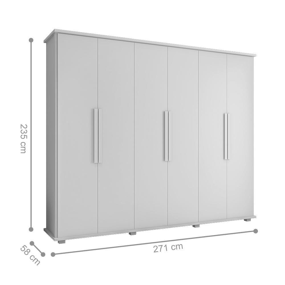 Miniatura Guarda-roupa Com 4 Gavetas Bolzano Branco