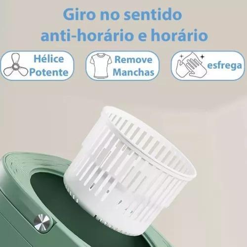 Miniatura Mini Máquina Lavar 6,5L Dobrável Roupa Íntima Balde Portátil
