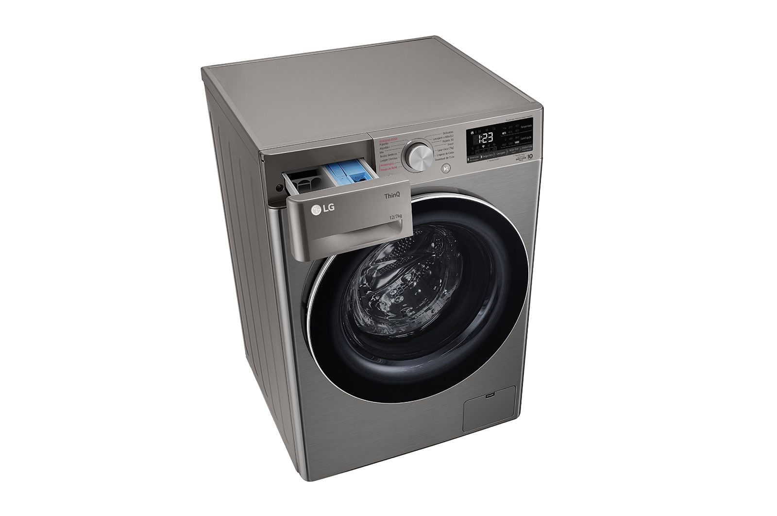 Lava e Seca LG Smart VC4 12kg Inox Look com Inteligência Artificial AIDD™ (CV5012PC4A) - 220v