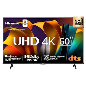 Miniatura Smart TV 50” Hisense 50A6N DLED 4K UHD HDR10+ Dolby Vision Controle por Voz Alexa AirPlay