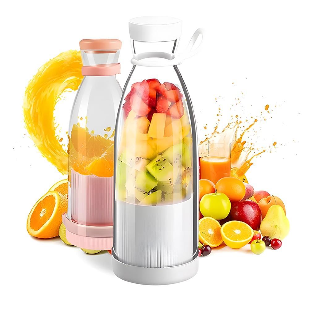 Miniatura Liquidificador Fresh Juice 380Ml Branco Usb Recarregável