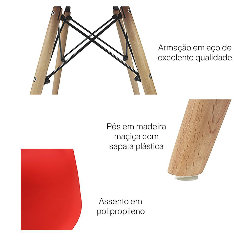 Kit 4 Cadeiras Eiffel Inova - Branca