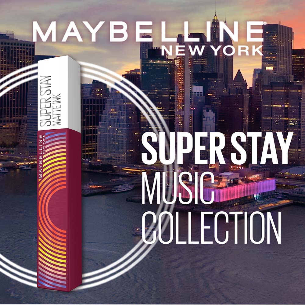 Miniatura Batom Líquido Super Stay Maybelline - Matte Ink Music Collection Amazonian