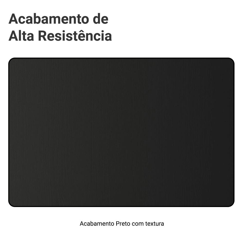 Armário de Cozinha Completa 260cm Preto Reims Madesa 11 Preto