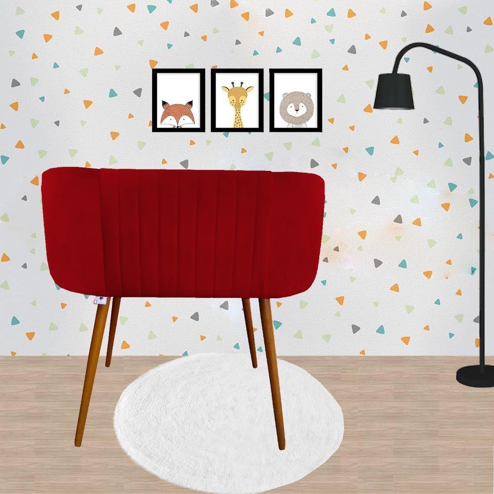 Mini Berço Moises Suede Vermelho D'classe Decor